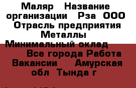 Маляр › Название организации ­ Рза, ООО › Отрасль предприятия ­ Металлы › Минимальный оклад ­ 40 000 - Все города Работа » Вакансии   . Амурская обл.,Тында г.